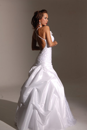 Orifashion HandmadeSexy Style Halter Strap Bridal Gown SW002 - Click Image to Close